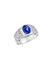 Rylos Men's Rings Designer Nugget Ring: Oval 9X7MM Gemstone & Sparkling Diamonds - Color Stone Birthstone Rings for Men, Sterling Silver Rings in Sizes 8-13. Mens Jewelry