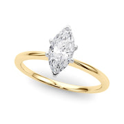 Rylos 14K White/Rose/Yellow Gold Solitaire Set Solitaire Set Engagement Ring | Marquise Cut | Certified Lab Grown Diamond Ring | VS-SI Quality | Available in Size 5-10