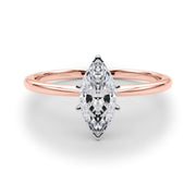 Rylos 14K White/Rose/Yellow Gold Solitaire Set Solitaire Set Engagement Ring | Marquise Cut | Certified Lab Grown Diamond Ring | VS-SI Quality | Available in Size 5-10