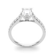 Rylos 14K White/Rose/Yellow Gold Prong Set Prong Set Engagement Ring | Emerald Cut | Certified Lab Grown Diamond Ring | VS-SI Quality | Available in Size 5-10