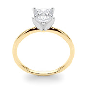 Rylos 14K White/Rose/Yellow Gold Solitaire Set Solitaire Set Engagement Ring | Princess Cut | Certified Lab Grown Diamond Ring | VS-SI Quality | Available in Size 5-10