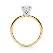 Rylos 14K White/Rose/Yellow Gold Solitaire Set Solitaire Set Engagement Ring | Princess Cut | Certified Lab Grown Diamond Ring | VS-SI Quality | Available in Size 5-10