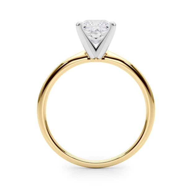 Rylos 14K White/Rose/Yellow Gold Solitaire Set Solitaire Set Engagement Ring | Princess Cut | Certified Lab Grown Diamond Ring | VS-SI Quality | Available in Size 5-10