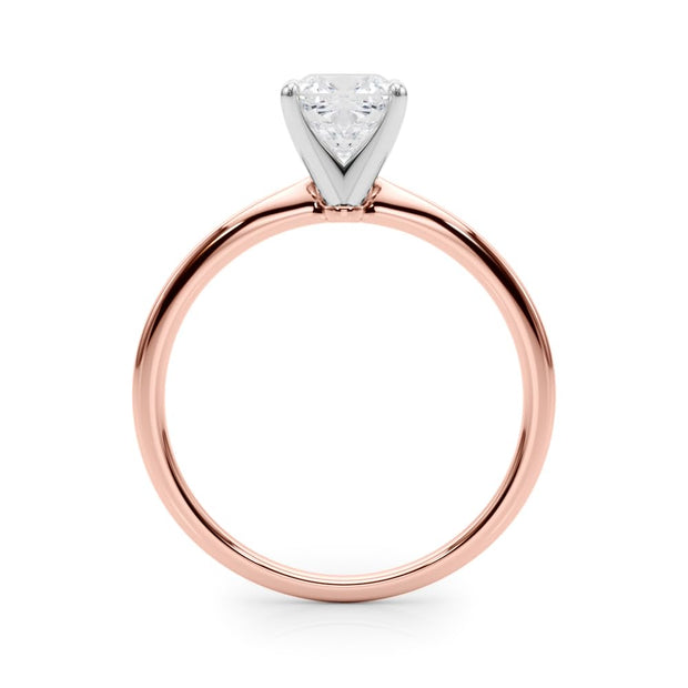 Rylos 14K White/Rose/Yellow Gold Solitaire Set Solitaire Set Engagement Ring | Cushion Cut | Certified Lab Grown Diamond Ring | VS-SI Quality | Available in Size 5-10