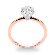 Rylos 14K White/Rose/Yellow Gold Solitaire Set Solitaire Set Engagement Ring | Pear Cut | Certified Lab Grown Diamond Ring | VS-SI Quality | Available in Size 5-10