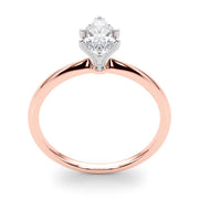 Rylos 14K White/Rose/Yellow Gold Solitaire Set Solitaire Set Engagement Ring | Marquise Cut | Certified Lab Grown Diamond Ring | VS-SI Quality | Available in Size 5-10