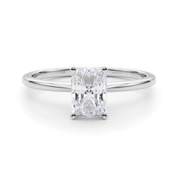 Rylos 14K White/Rose/Yellow Gold Solitaire Set Solitaire Set Engagement Ring | Radiant Cut | Certified Lab Grown Diamond Ring | VS-SI Quality | Available in Size 5-10