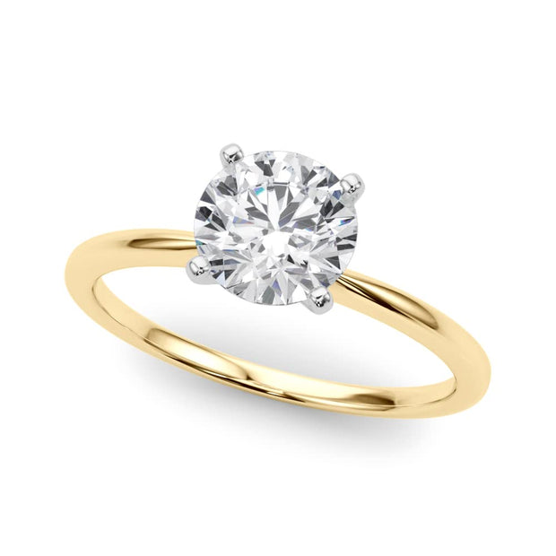 Rylos 14K White/Rose/Yellow Gold Solitaire Set Solitaire Set Engagement Ring | Round Cut | Certified Lab Grown Diamond Ring | VS-SI Quality | Available in Size 5-10