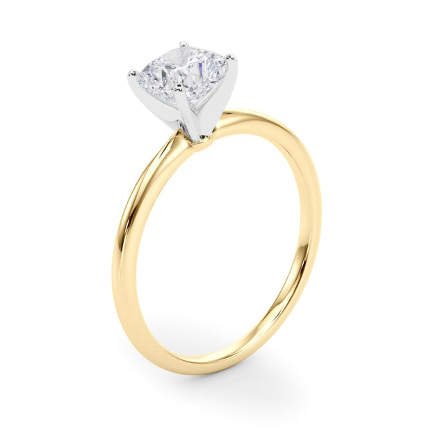 Rylos 14K White/Rose/Yellow Gold Solitaire Set Solitaire Set Engagement Ring | Cushion Cut | Certified Lab Grown Diamond Ring | VS-SI Quality | Available in Size 5-10