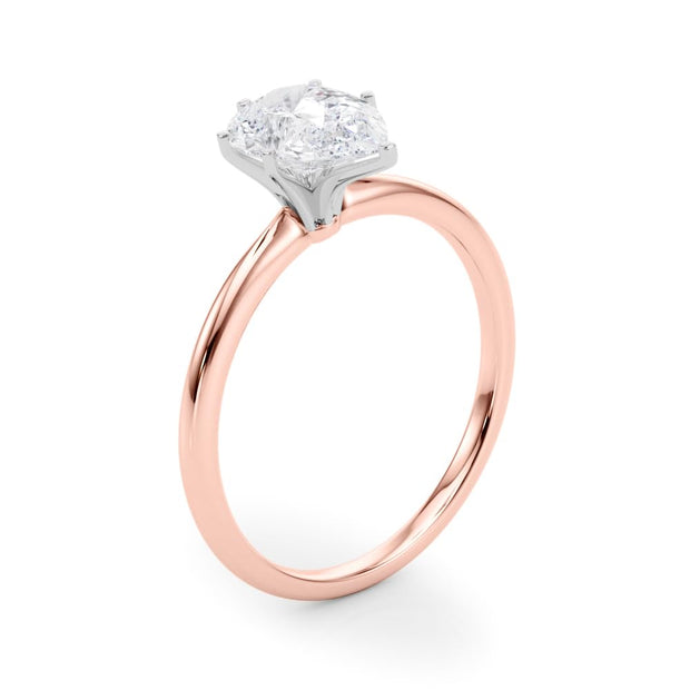 Rylos 14K White/Rose/Yellow Gold Solitaire Set Solitaire Set Engagement Ring | Pear Cut | Certified Lab Grown Diamond Ring | VS-SI Quality | Available in Size 5-10