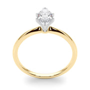 Rylos 14K White/Rose/Yellow Gold Solitaire Set Solitaire Set Engagement Ring | Marquise Cut | Certified Lab Grown Diamond Ring | VS-SI Quality | Available in Size 5-10