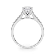 Rylos 14K White/Rose/Yellow Gold Prong Set Prong Set Engagement Ring | Princess Cut | Certified Lab Grown Diamond Ring | VS-SI Quality | Available in Size 5-10