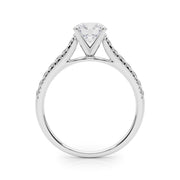 Rylos 14K White/Rose/Yellow Gold Engagement Ring Prong Set | Round Cut | Certified Lab Grown Diamond Ring | VS-SI Quality | Available in Size 5-10