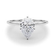 Rylos 14K White/Rose/Yellow Gold Solitaire Set Solitaire Set Engagement Ring | Pear Cut | Certified Lab Grown Diamond Ring | VS-SI Quality | Available in Size 5-10