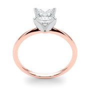 Rylos 14K White/Rose/Yellow Gold Solitaire Set Solitaire Set Engagement Ring | Princess Cut | Certified Lab Grown Diamond Ring | VS-SI Quality | Available in Size 5-10