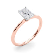 Rylos 14K White/Rose/Yellow Gold Solitaire Set Solitaire Set Engagement Ring | Radiant Cut | Certified Lab Grown Diamond Ring | VS-SI Quality | Available in Size 5-10