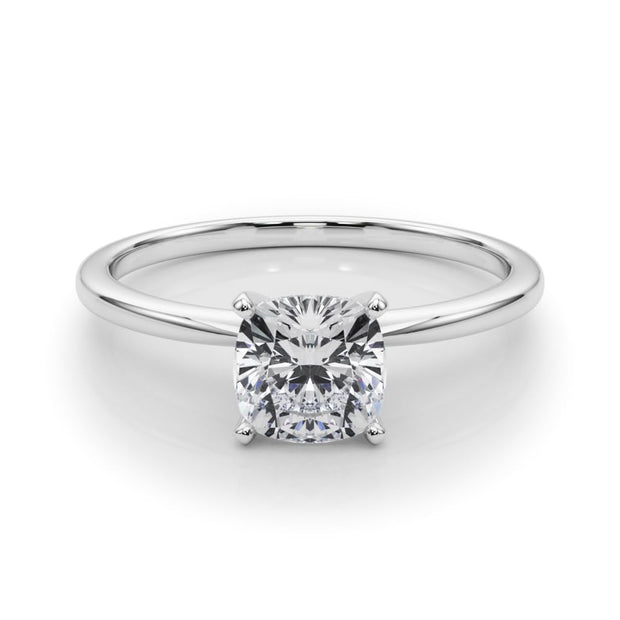 Rylos 14K White/Rose/Yellow Gold Solitaire Set Solitaire Set Engagement Ring | Cushion Cut | Certified Lab Grown Diamond Ring | VS-SI Quality | Available in Size 5-10