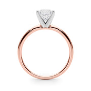 Rylos 14K White/Rose/Yellow Gold Solitaire Set Solitaire Set Engagement Ring | Princess Cut | Certified Lab Grown Diamond Ring | VS-SI Quality | Available in Size 5-10