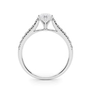 Rylos 14K White/Rose/Yellow Gold Prong Set Prong Set Engagement Ring | Marquise Cut | Certified Lab Grown Diamond Ring | VS-SI Quality | Available in Size 5-10