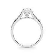 Rylos 14K White/Rose/Yellow Gold Prong Set Prong Set Engagement Ring | Oval Cut | Certified Lab Grown Diamond Ring | VS-SI Quality | Available in Size 5-10