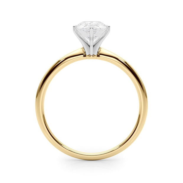 Rylos 14K White/Rose/Yellow Gold Solitaire Set Solitaire Set Engagement Ring | Pear Cut | Certified Lab Grown Diamond Ring | VS-SI Quality | Available in Size 5-10