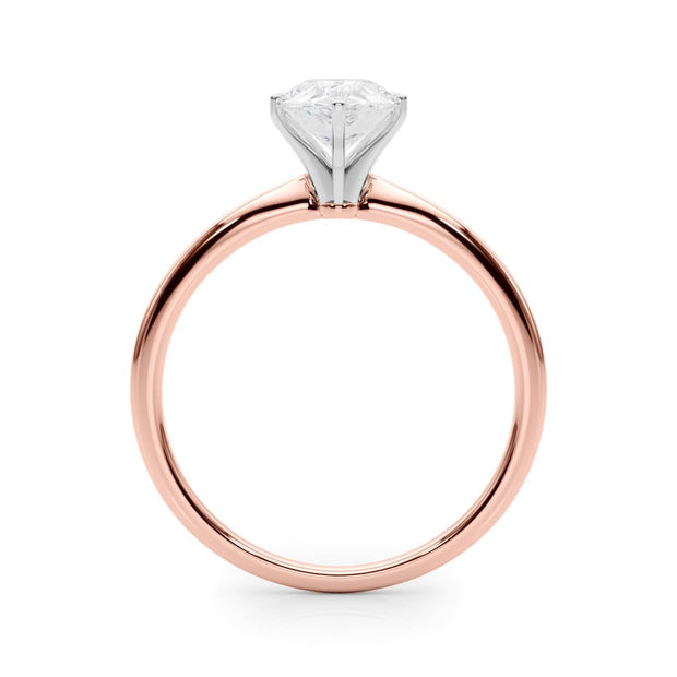 Rylos 14K White/Rose/Yellow Gold Solitaire Set Solitaire Set Engagement Ring | Pear Cut | Certified Lab Grown Diamond Ring | VS-SI Quality | Available in Size 5-10