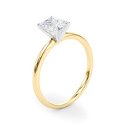 Rylos 14K White/Rose/Yellow Gold Solitaire Set Solitaire Set Engagement Ring | Emerald Cut | Certified Lab Grown Diamond Ring | VS-SI Quality | Available in Size 5-10