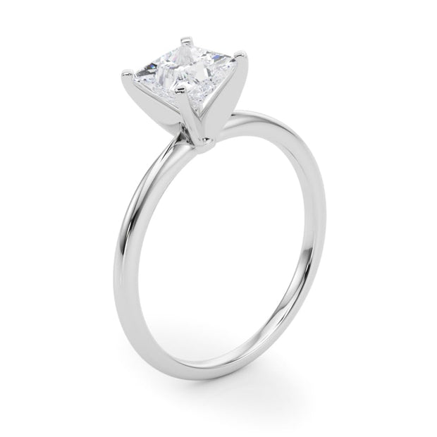 Rylos 14K White/Rose/Yellow Gold Solitaire Set Solitaire Set Engagement Ring | Princess Cut | Certified Lab Grown Diamond Ring | VS-SI Quality | Available in Size 5-10