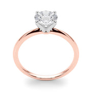 Rylos 14K White/Rose/Yellow Gold Solitaire Set Solitaire Set Engagement Ring | Round Cut | Certified Lab Grown Diamond Ring | VS-SI Quality | Available in Size 5-10