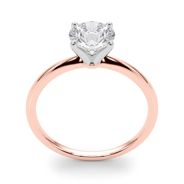 Rylos 14K White/Rose/Yellow Gold Solitaire Set Solitaire Set Engagement Ring | Round Cut | Certified Lab Grown Diamond Ring | VS-SI Quality | Available in Size 5-10