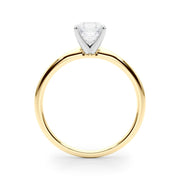 Rylos 14K White/Rose/Yellow Gold Solitaire Set Solitaire Set Engagement Ring | Asscher Cut | Certified Lab Grown Diamond Ring | VS-SI Quality | Available in Size 5-10