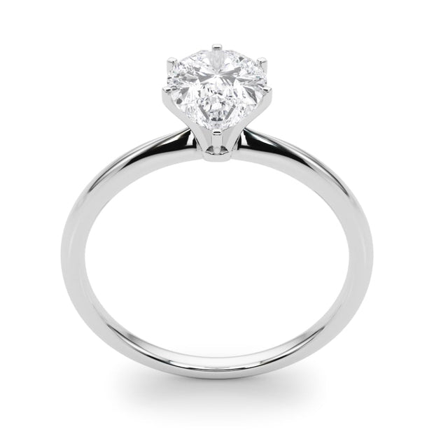 Rylos 14K White/Rose/Yellow Gold Solitaire Set Solitaire Set Engagement Ring | Pear Cut | Certified Lab Grown Diamond Ring | VS-SI Quality | Available in Size 5-10