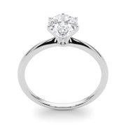 Rylos 14K White/Rose/Yellow Gold Solitaire Set Solitaire Set Engagement Ring | Pear Cut | Certified Lab Grown Diamond Ring | VS-SI Quality | Available in Size 5-10