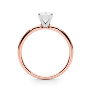 Rylos 14K White/Rose/Yellow Gold Solitaire Set Solitaire Set Engagement Ring | Oval Cut | Certified Lab Grown Diamond Ring | VS-SI Quality | Available in Size 5-10