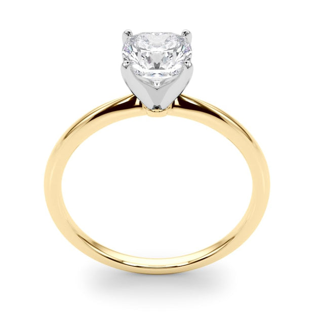 Rylos 14K White/Rose/Yellow Gold Solitaire Set Solitaire Set Engagement Ring | Cushion Cut | Certified Lab Grown Diamond Ring | VS-SI Quality | Available in Size 5-10