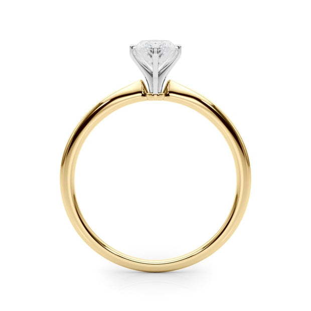 Rylos 14K White/Rose/Yellow Gold Solitaire Set Solitaire Set Engagement Ring | Marquise Cut | Certified Lab Grown Diamond Ring | VS-SI Quality | Available in Size 5-10