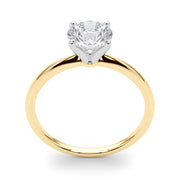 Rylos 14K White/Rose/Yellow Gold Solitaire Set Solitaire Set Engagement Ring | Round Cut | Certified Lab Grown Diamond Ring | VS-SI Quality | Available in Size 5-10