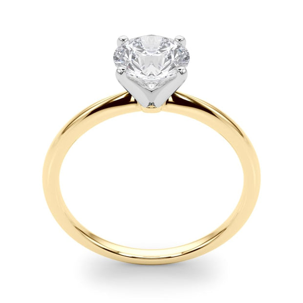 Rylos 14K White/Rose/Yellow Gold Solitaire Set Solitaire Set Engagement Ring | Round Cut | Certified Lab Grown Diamond Ring | VS-SI Quality | Available in Size 5-10