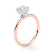 Rylos 14K White/Rose/Yellow Gold Solitaire Set Solitaire Set Engagement Ring | Cushion Cut | Certified Lab Grown Diamond Ring | VS-SI Quality | Available in Size 5-10