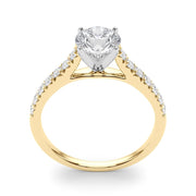 Rylos 14K White/Rose/Yellow Gold Engagement Ring Prong Set | Round Cut | Certified Lab Grown Diamond Ring | VS-SI Quality | Available in Size 5-10