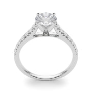 Rylos 14K White/Rose/Yellow Gold Engagement Ring Prong Set | Round Cut | Certified Lab Grown Diamond Ring | VS-SI Quality | Available in Size 5-10