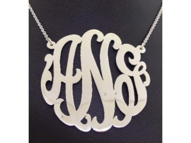 Rylos Necklaces For Women Gold Necklaces for Women & Men 14K White Gold or Yellow Gold Personalized 45MM Nameplate Necklace Special Order, Made to Order With 18 inch chain. Necklace