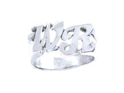 Rylos Rings For Women Jewelry For Women & Men 14K White Gold or Yellow Gold Personalized Initial Ring - Name Ring Unisex Script Style 8mm Special Order, Made to Order Ring