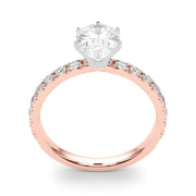 Rylos 14K White/Rose/Yellow Gold Engagement Rings | Pear Cut | Certified Lab Grown Diamond Ring | VS-SI Quality | Available in Size 5-10