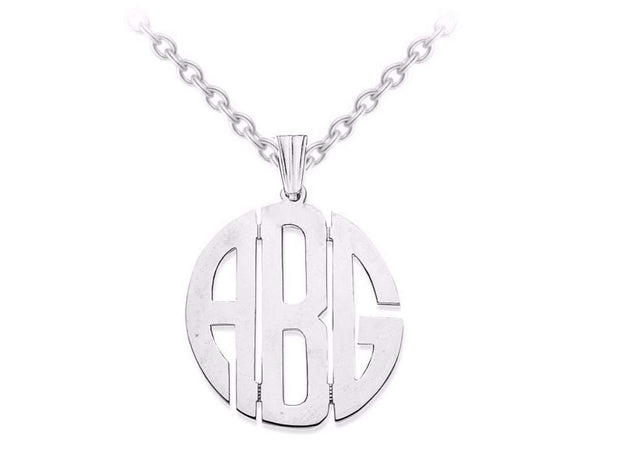 Rylos Necklaces For Women Gold Necklaces for Women & Men Sterling Silver or Yellow Gold Plated Silver Personalized Monogram Initials Nameplate Necklace 20MM Special Order, Made to Order Necklace