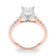 Rylos 14K White/Rose/Yellow Gold Prong Set Prong Set Engagement Ring | Princess Cut | Certified Lab Grown Diamond Ring | VS-SI Quality | Available in Size 5-10