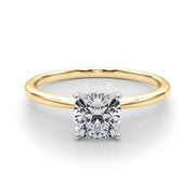 Rylos 14K White/Rose/Yellow Gold Solitaire Set Solitaire Set Engagement Ring | Cushion Cut | Certified Lab Grown Diamond Ring | VS-SI Quality | Available in Size 5-10