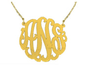 Rylos Necklaces For Women Gold Necklaces for Women & Men Sterling Silver or Yellow Gold Plated Silver Personalized 45MM Nameplate Necklace Special Order, Made to Order With 18 inch chain