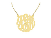 Rylos Necklaces For Women Gold Necklaces for Women & Men 14K Yellow Gold or White Gold Monogram Necklace Personalized 35mm Special Order, Made to Order Large Necklace