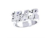 Rylos Rings For Women Jewelry For Women & Men 925 Sterling Silver or Yellow Gold Plated Silver Personalized Initial Ring - Name Ring Unisex Script Style 6mm Special Order, Made to Order Ring